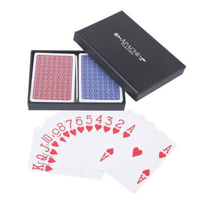 購入 2デッキ 防水 プロポーカーカード 2枚入り 蓋付き ベースボックス 環境に優しい online manufacture