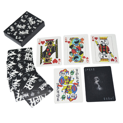 購入 カスタム印刷310gsmブラックコアポーカーカードカジノ用品 online manufacture