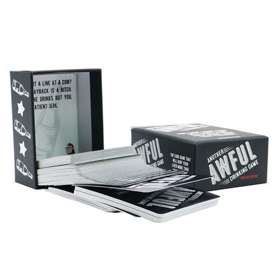 購入 Varnishing Print Drinking Game Question Cards Deck Custom Printing Drinking Truth or Dare Card Game for Adult with Box Printing Service online manufacture