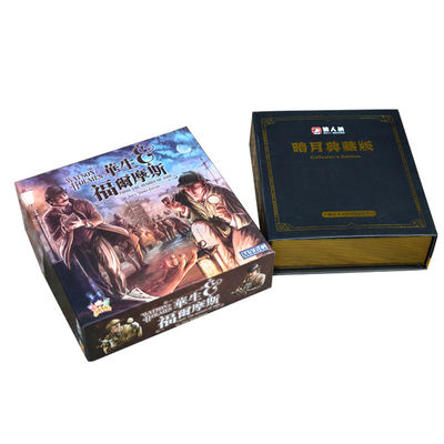 購入 点の金ホイル箱の収縮が付いている紫外線個人化されたボード ゲームは包んだ online manufacture