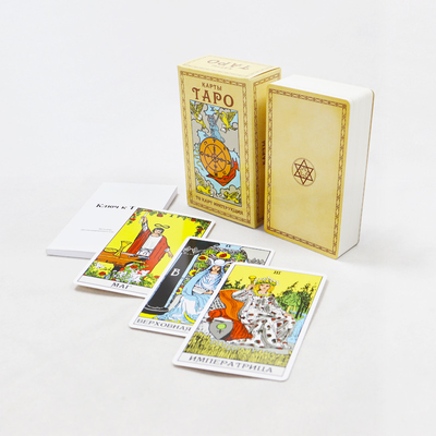 室内エンターテインメント 格子箱のタロットカード 紙ゲーム用のオラクル