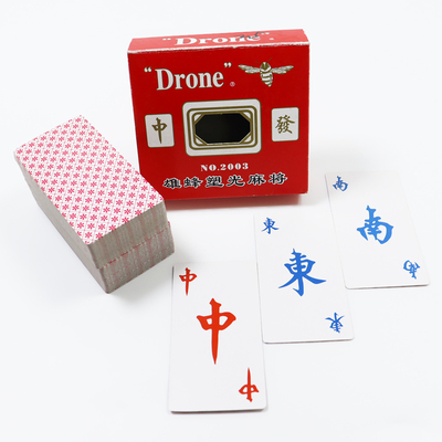 パーソナライズされたラミネーション表面 大人のケースゲームのためのマジョンテトレ紙カード