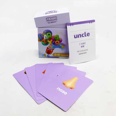 プリントされた手紙 子供のためのカード学習 オーダーメイド ロゴデザイン インテリジェンス トイ
