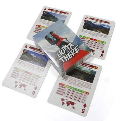 ブラックコア紙とカスタムデザイン印刷のカスタムポーカーカード 57x87mm サイズ アダルトゲームとプロモーション