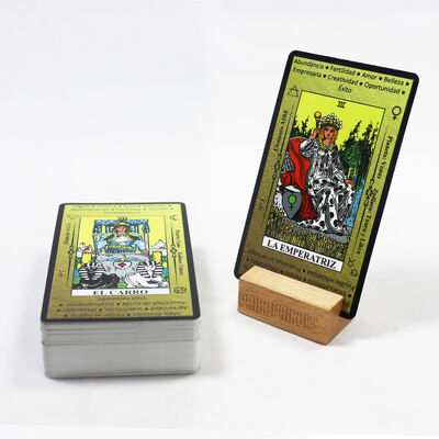 Customized Size Gold Foil Eco-Friendly Printable Tarot Cards with Custom Printing