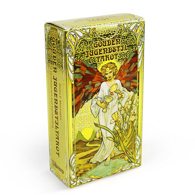 Custom Gold Stamped Printable Tarot Cards with Guidebook in Custom Size for Adults